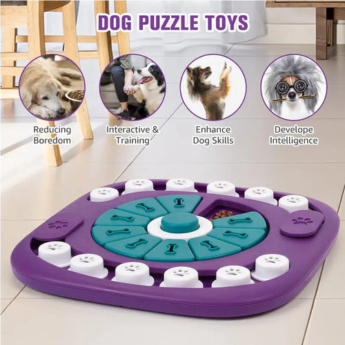 SniffIQ Snuffle Mat for Dogs & Cats – Mental Enrichment & Slow Feeding Puzzle Toy Pear Daisy