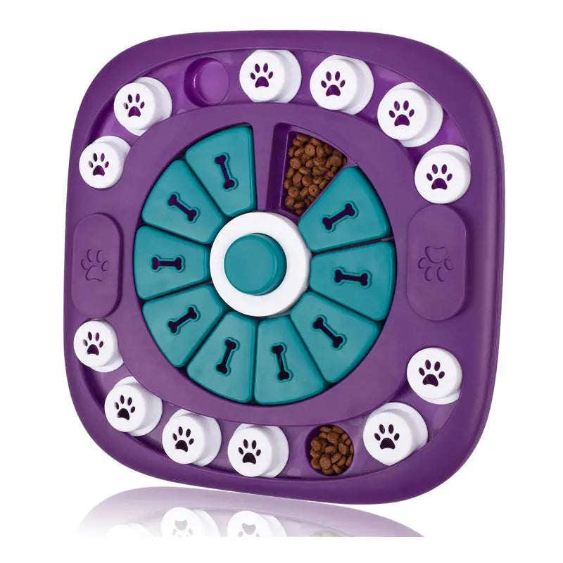 SniffIQ Snuffle Mat for Dogs & Cats – Mental Enrichment & Slow Feeding Puzzle Toy Pear Daisy